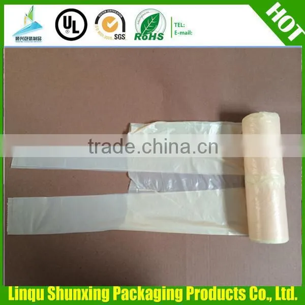 HDPE T-shirt Bags on Roll / Stripe Bag Manufacturing photo-3