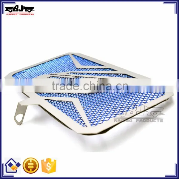 BJ-RG-YA004 Customized Oil Cooler Radiator Guards Cover Grille Motorcycle Stainless Steel Blue Radiator For Yamaha Yzf R3 2015 2 photo-2