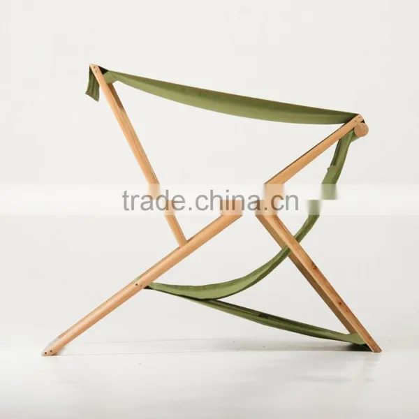 XZ Shape Wooden Foldable Beach Chair photo-5