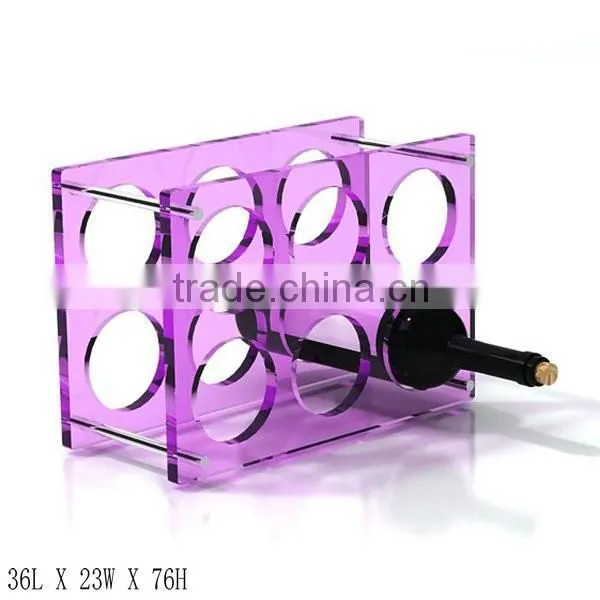 GH-RZ256 High Quality Rectangle Acrylic Wine Display Rack, Colorful Acrylic Display Rack photo-3