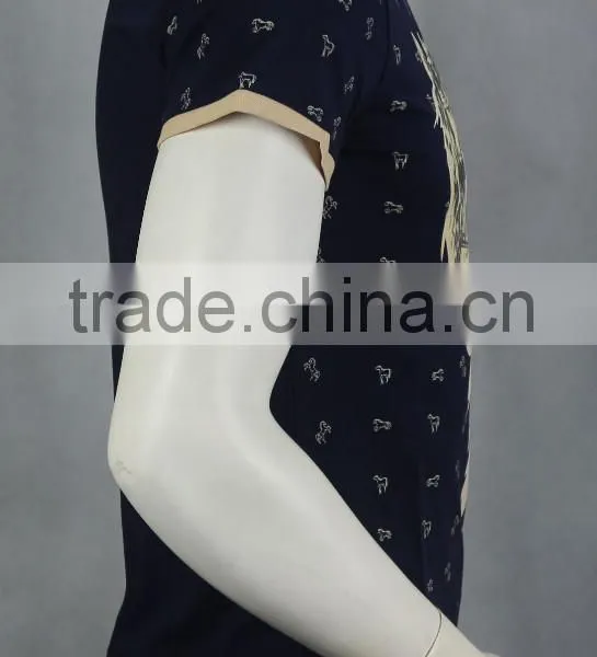 Fashion Design 100% Cotton V-neck Man Polo T-shirt, OEM Factory in ZhongShan GuangDong photo-3
