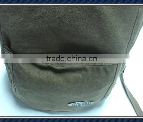 Washed Canvas Backpack Bag photo-4