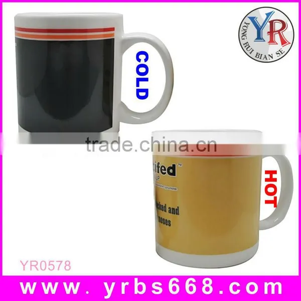 Cortunex Heat Sensitive Color Changing Coffee Mug, Have a Nice Day Flowers Design photo-3