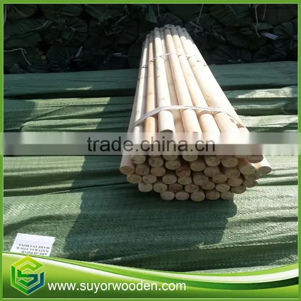 Polished 3 Times Natural Wooden Broom Stick Cleaning Tools Brush photo-6