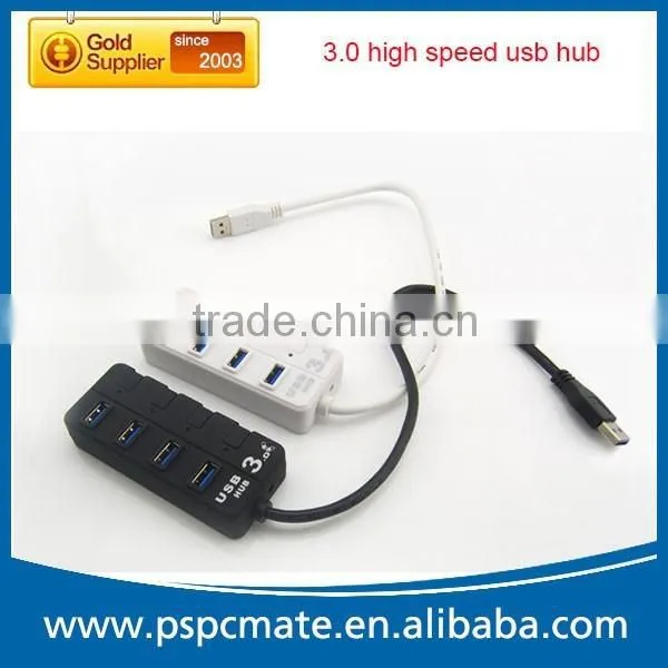 3.0 Super High Speed 4 Port Usb Hub With Switch Button photo-3