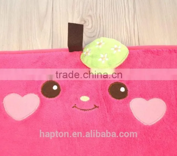Lovely Cartoon Embroidery With Anti-slipping Back Apple Design Children Mat photo-2
