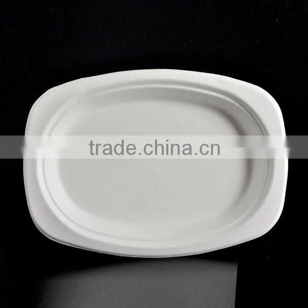 100% Eco-friendly Biodegradable Starch Tableware Pulp Plate Quality Choice photo-4