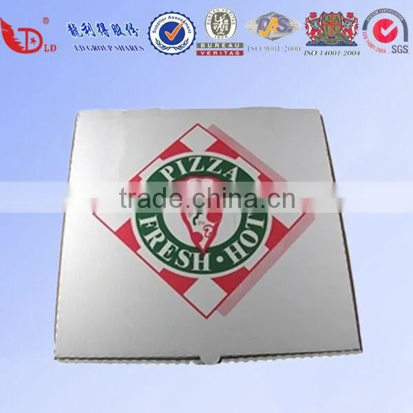 Pizza Box,2016 White Paper Pizza Box Customized Printed Carton Pizza Box photo-5