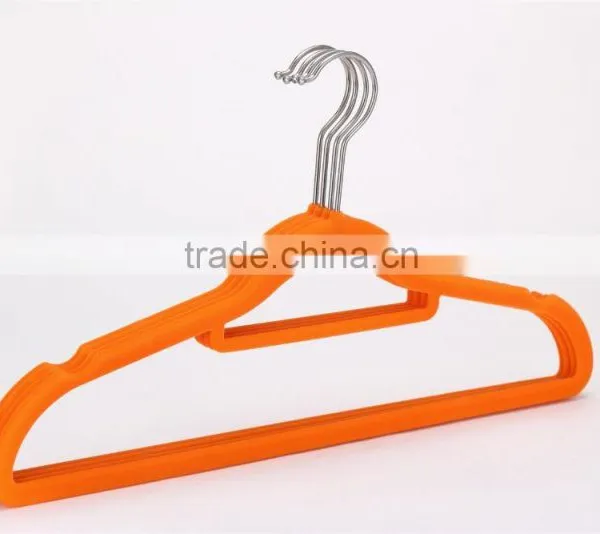 Standby Velvet Flocked Clothes Hangers and Racks With Notches photo-2