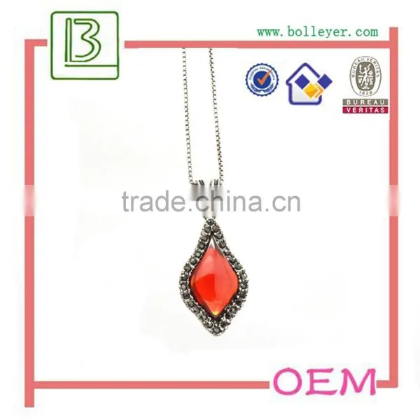 H0t Sale Fashionable Imitation Artificial Ruby Necklace photo-5