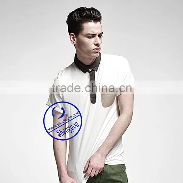 Single Jersey Men's Pocket Polo Shirt With Custom Label photo-3