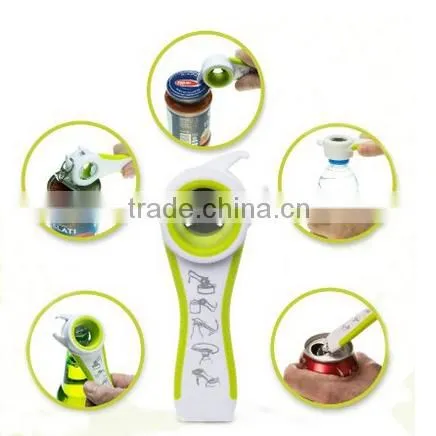 4 In 1 Multifunction Can Opener Kitchen Tools 1PC Skidproof Jar/Bottle Opener Beer/Wine Helper photo-4