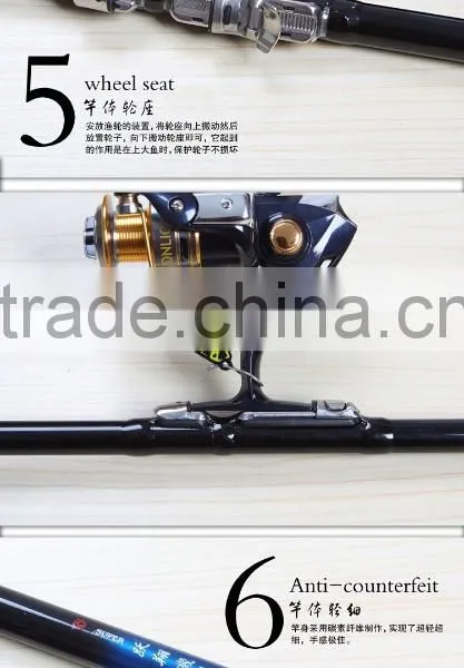 Los Angeles Fishing Rod Carbon Rock Fishing Rod 3.6/4.5/5.4/6.3 m photo-3