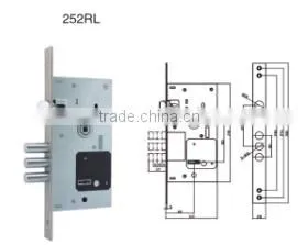 East Europe Leaf Keys Mortise Lock Body