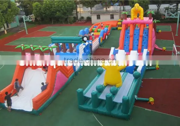 Giant Newest Cheap Inflatable Obstacle Course for Sale photo-3