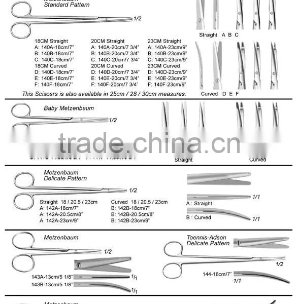 22.5 cm Mayo-Harrington Straight ,Surgical Scissor,surgical Dressing Scissors photo-2