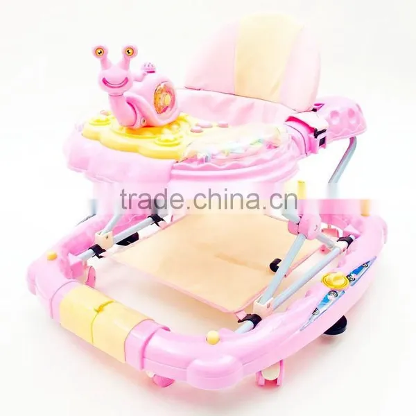 4 or 8 Wheels Animals Style Baby Walker Round With Music and Light photo-2