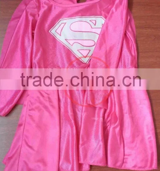 Sexy Latex Supergirl Corset Costume Cosplay Superman Costume for Girls photo-3