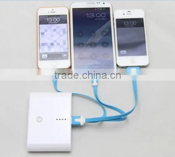 3 in 1 Data Charger Cable line 20cm for androidPC skin, pure copper wire core