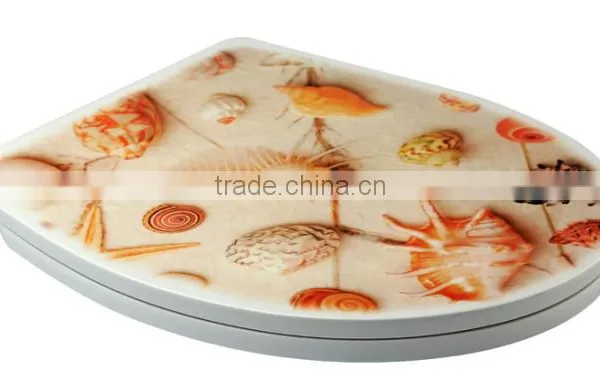 Urea Formaldehyde Toilet With Beautiful Applique Cover