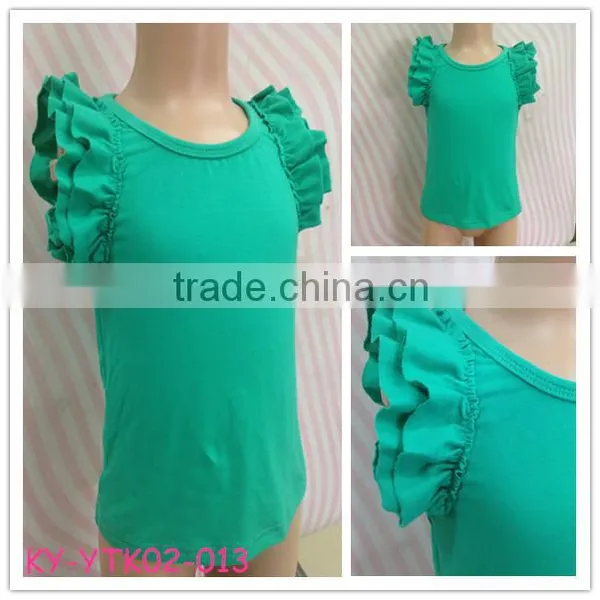 Baby Clothing Manufacturer Wholesale Blank t Shirts Ruffle Shirts Toddler photo-3