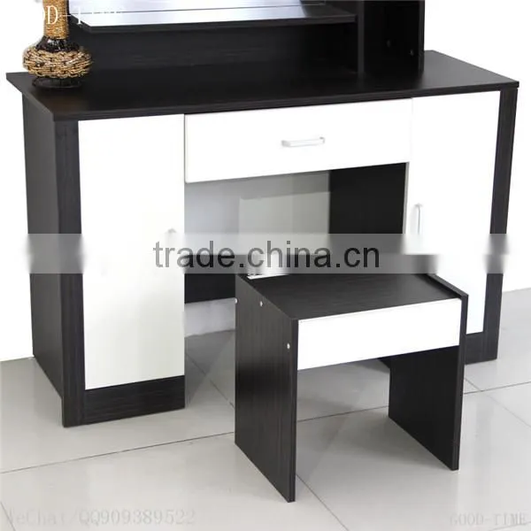Wooden Grain Melmained MDF Board Modern Large Simple Cheap Dressing Table photo-2