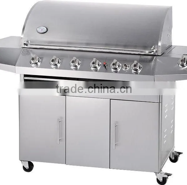 6 Burners Stainless Steel Outdoor Garden Kitchen Gas Grill photo-3