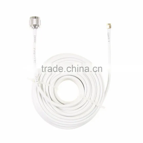 20 Meters 50-5D White Color Signal Cable for Mobile Signal Booster photo-2