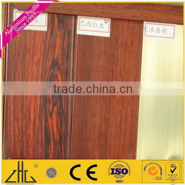 Extruded Aluminium for Windows in Wood Grain for Libya photo-4