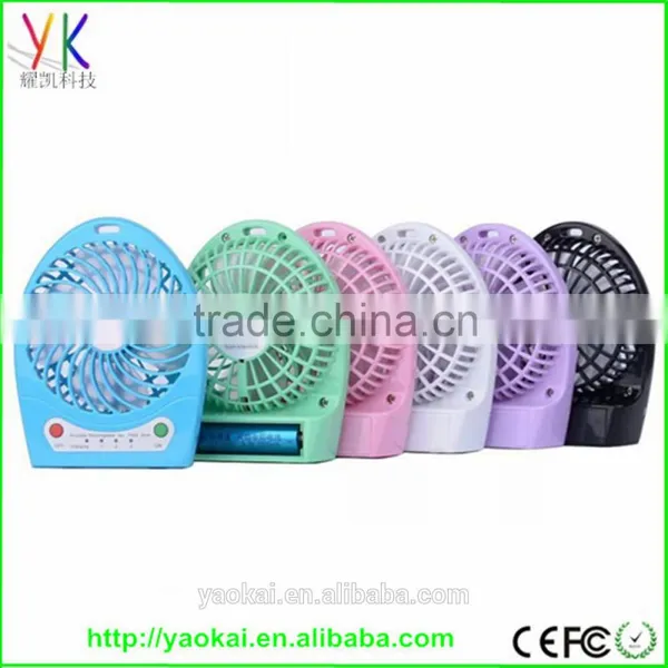 Portable USB Mini Air Conditioner Cooling Cool Desk Fan With USB Cable / Battery photo-3