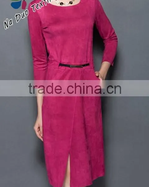100%Polyerster Knitting Suede Shoes Fabric/garment Fabric photo-5