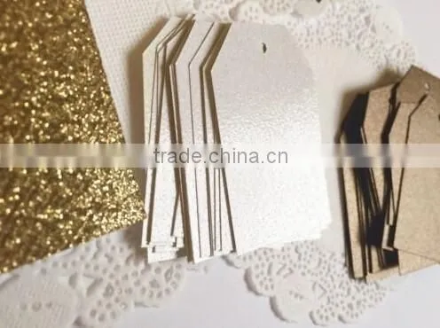 Wedding Party Card Bronze Gold Pink Glitter Label Gift Price Mini Hang Tag photo-5