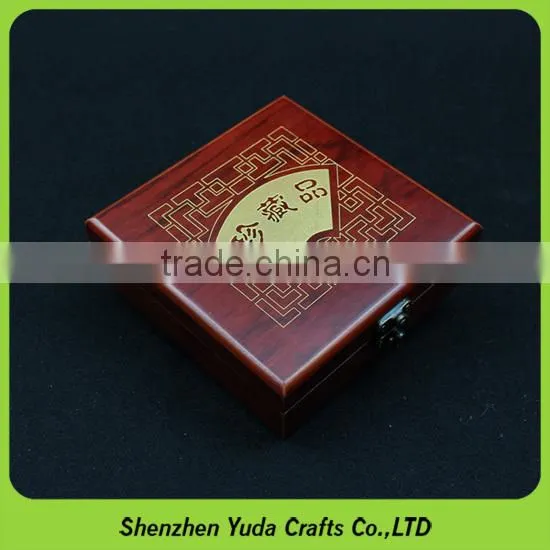 Logo Printing Luxurious Wooden Display Case Custom Small MDF Box photo-3