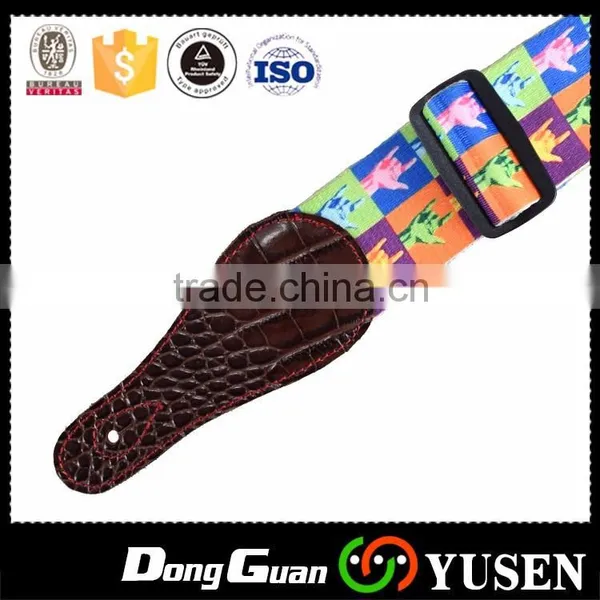 Customized Thick Heat Transfer Printed Guitar Strap photo-3