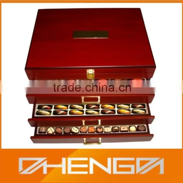 Direct Factory Custom Make Drawer Chocolate Box With PVC Inlay