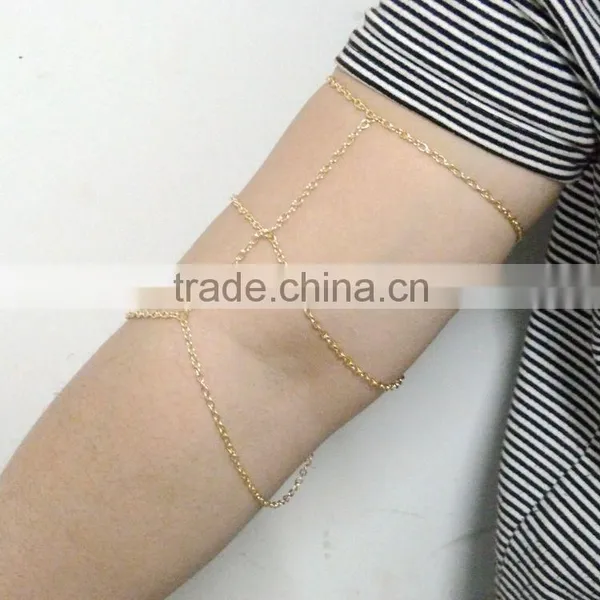 Fashion Gold Tassels Three Layers Arm Chain photo-6