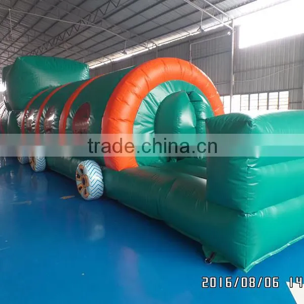 2016 Inflatable Train Tunnel,kids Inflated Obstacle Course Children photo-2