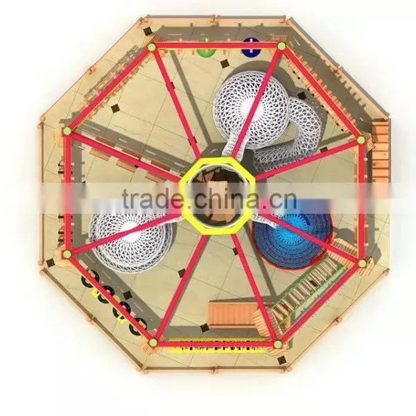 Amusement Park Children Indoor Play Equipment Rope Course Adventure photo-5