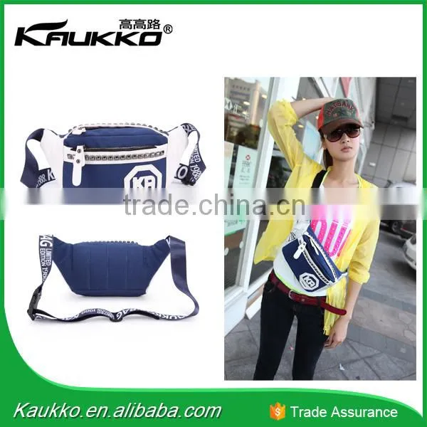 Canvas Women Messenger Bag Waist Belt Running Bag photo-6