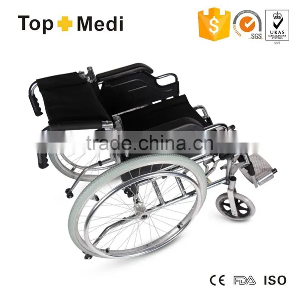 China Supplies Topmedi Economics Steel Normal Wheelchair Prices in Egypt photo-3