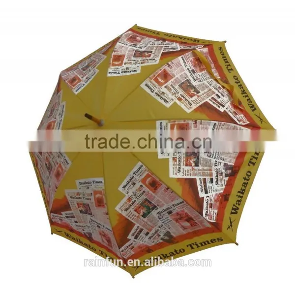23inch Polyester Fabric Automatic Open Long Umbrella photo-3