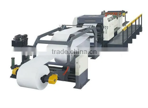 Cardboard paper in roll sheets cutting machine
