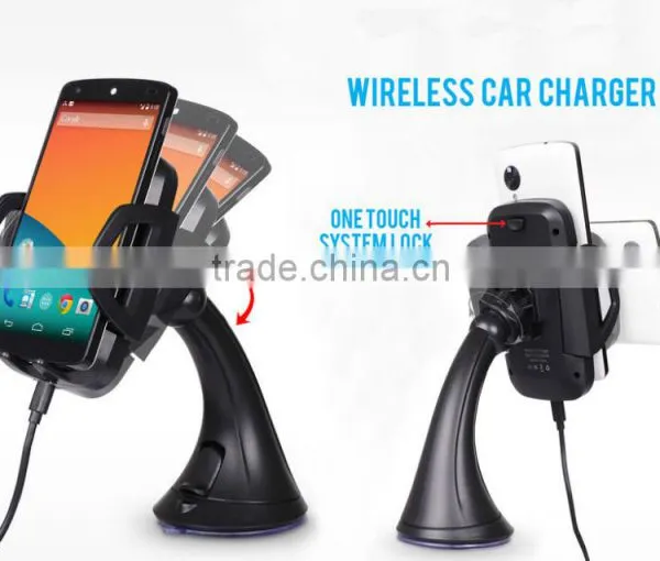 Qi Wireless Car Charger With Adjustable Air Vent Mount For Mobile Phones photo-4