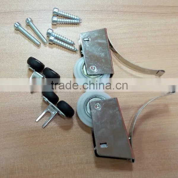High Quality Steel and Plastic Wardrobe Sliding Door Fittings Max Door Weight 40kg photo-2
