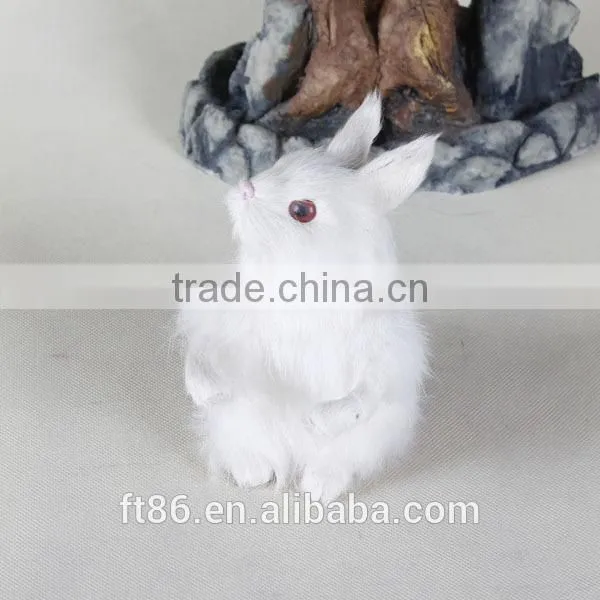 Animated Cheap Realistic Plush Realistic Bunny Figurine photo-2
