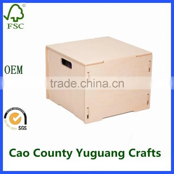 Unfinished Wooden File Box Wooden Decorative Paper File Storage Boxes Crates photo-2