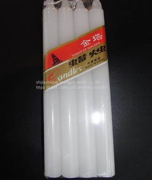 candle manuacture white stick candles to africa market