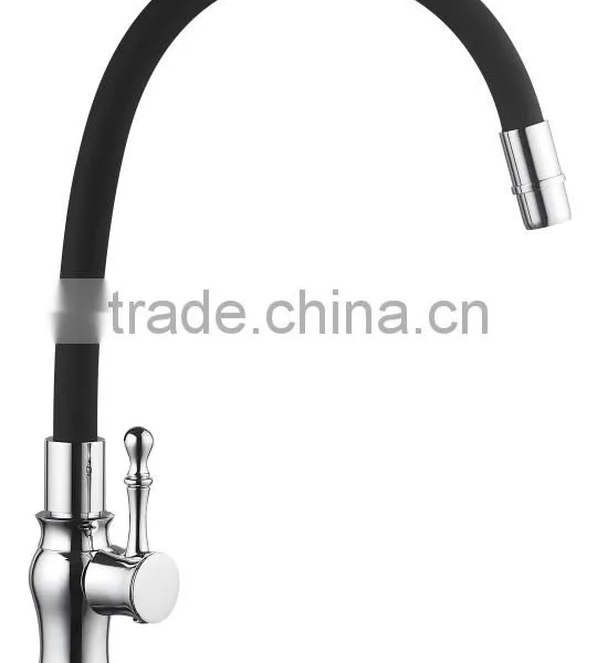 Food Grade Silicone Kitchensink Faucet With Flexible Gooseneck Metale Hose Spring Universal Tube photo-2