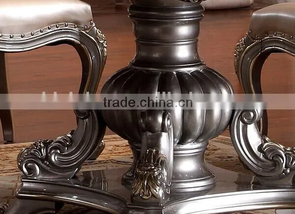 BISINI European Classic Dining Room Sets, Exquisite Carved Dining Table & Chairs Set, Round Dining Table and Chairs (BF01-ML017) photo-5