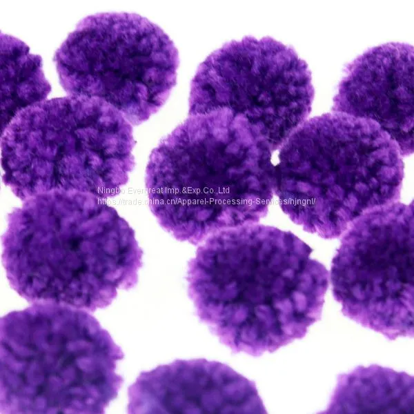 Purple Yarn Kids Crafting Pom photo-2